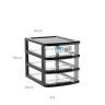 Caixa Organizadora Bianca A4 3 Gavetas 35X26X28cm Caixa Organizadora Bianca A4 3 Gavetas 35X26X28cm