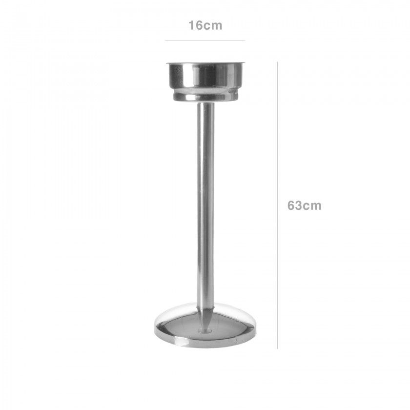 Suporte Inox para Balde Gelo 16X63cm Suporte Inox para Balde Gelo 16X63cm