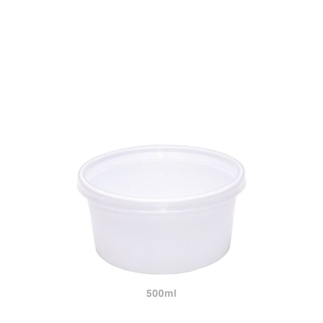 Recipiente para Sopa com Tampa 500ml Pack 50 - Image product