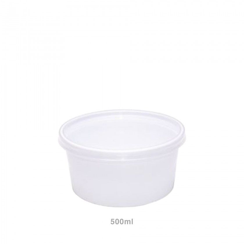 Recipiente para Sopa com Tampa 500ml Pack 50 Recipiente para Sopa com Tampa 500ml Pack 50