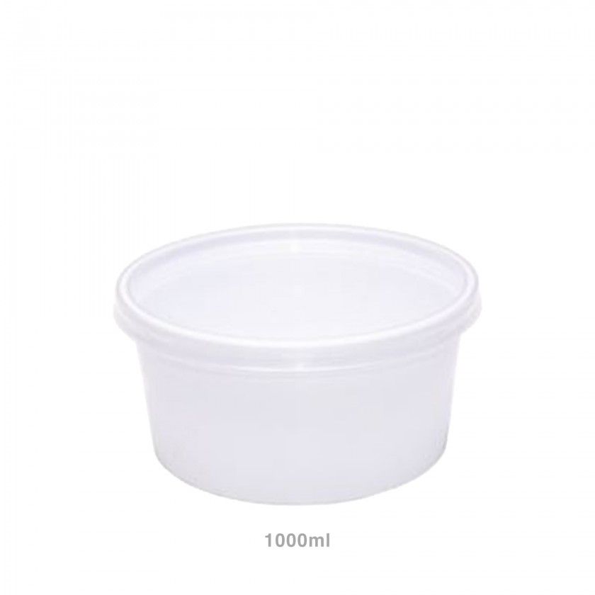 Recipiente para Sopa com Tampa 1000ml Pack 25 Recipiente para Sopa com Tampa 1000ml Pack 25