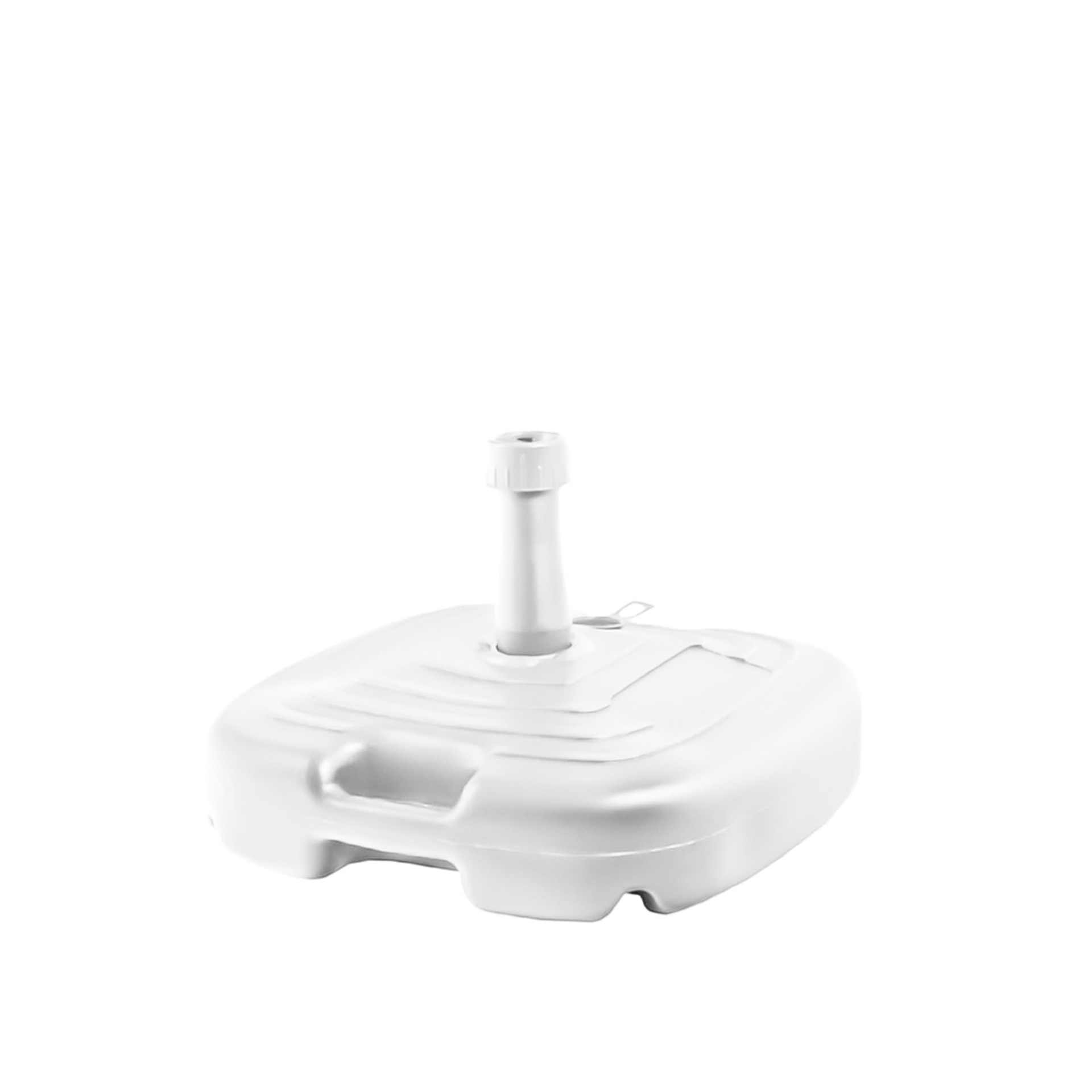 Base Guarda Sol Plástico Branco 45X45X27cm