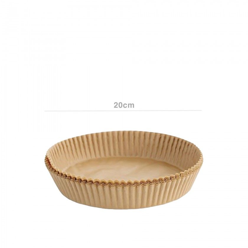 Forma Papel Airfryer Redondo 2.5-5L 16-20X4.5cm Pack 20