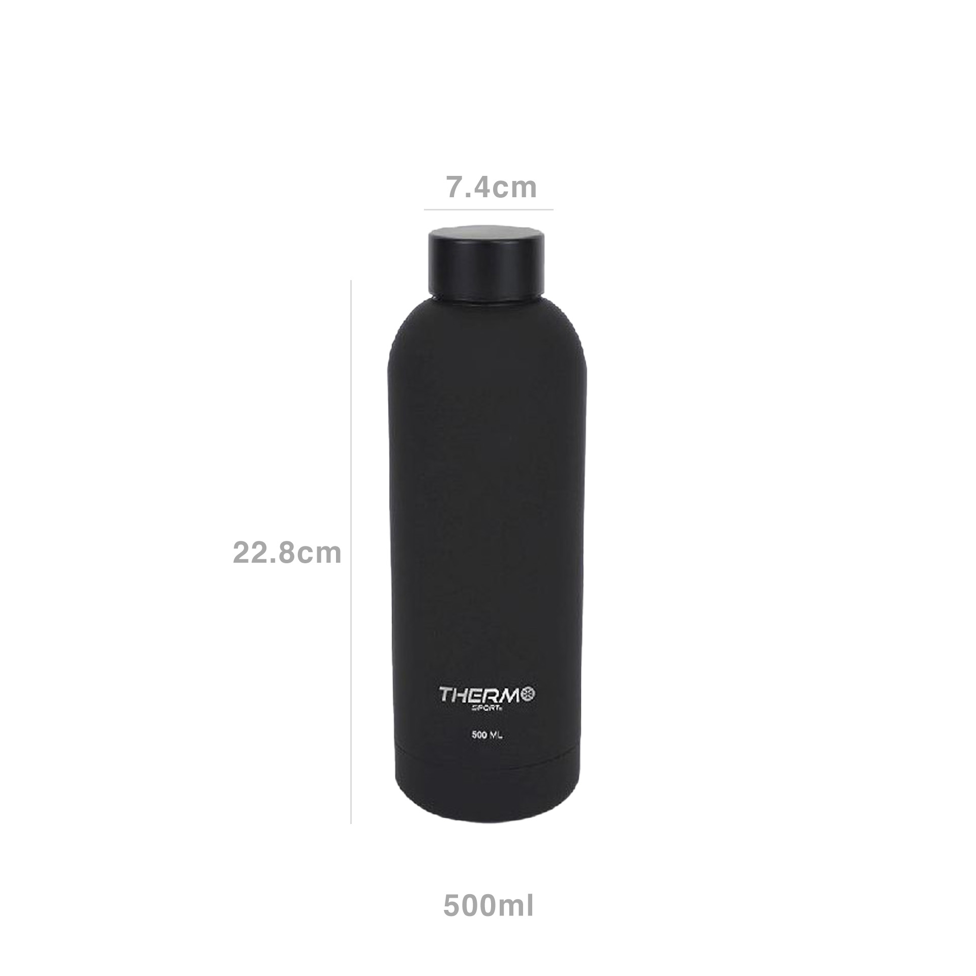 Garrafa Térmica Soft Touch Preto