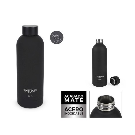Garrafa Térmica Soft Touch Preto - Image product