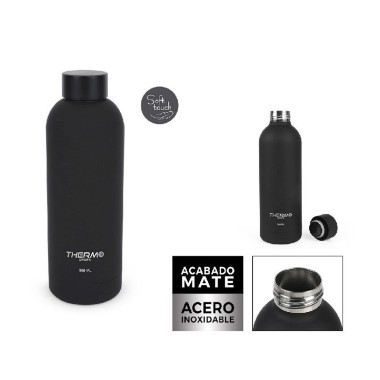 Garrafa Térmica Soft Touch Preto