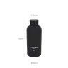 Garrafa Termica Soft Touch Preto 350ml 7.7X19cm