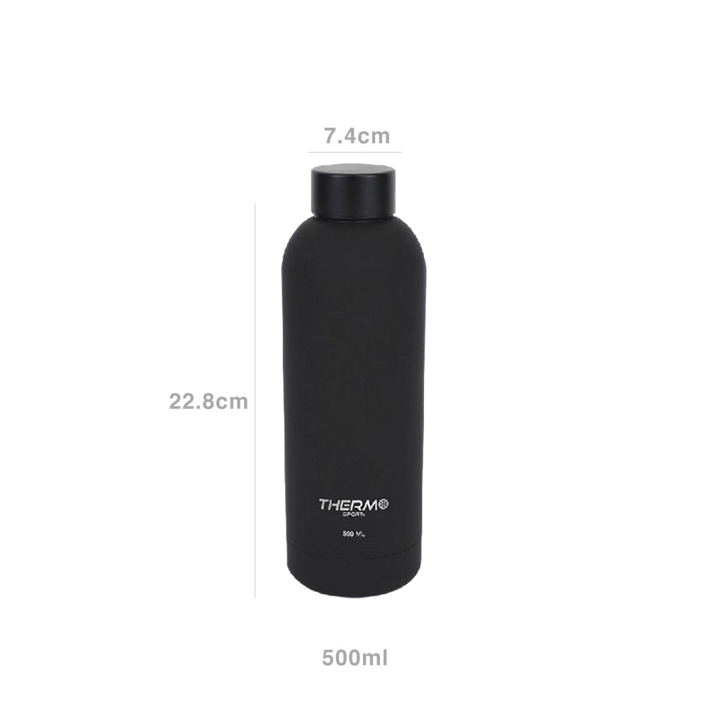 Garrafa Térmica Soft Touch Preto