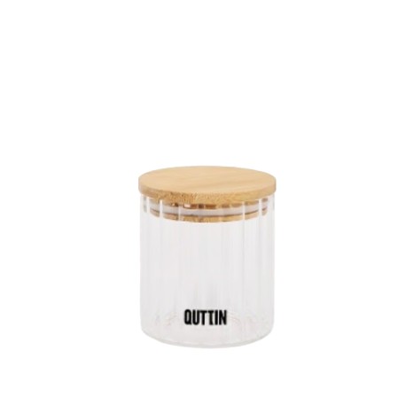 Frasco Hermético Quttin Tampa Bambu 500ml 9X11cm - Image product