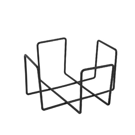 Suporte Guardanapos Metal Preto 17.5X17.5X9.5cm - Image product
