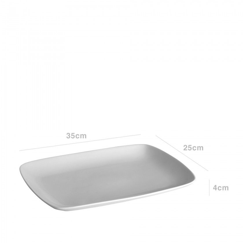 Travessa Porcelana Kenia Branco Travessa Porcelana Kenia Branco