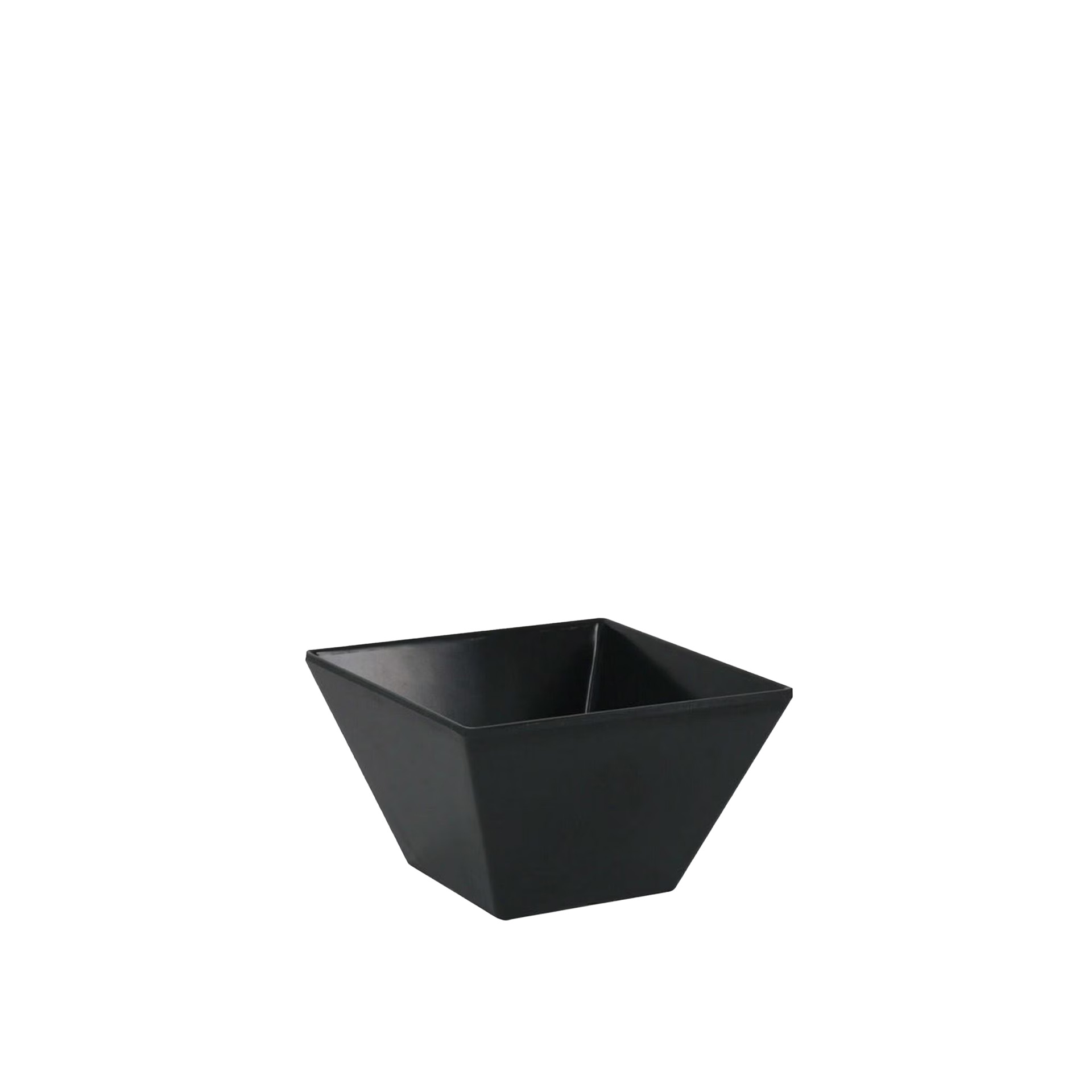 Taça Melamina Quadrada Preto 10X6cm