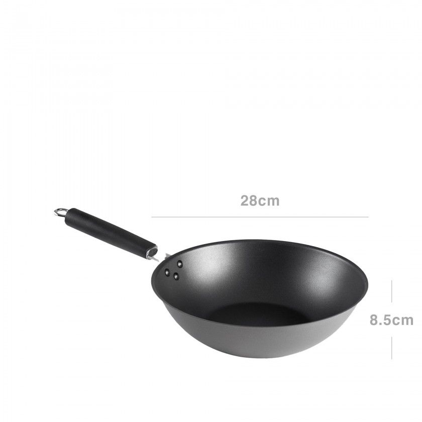 Wok Antiaderente Lacor 28X8.5cm Wok Antiaderente Lacor 28X8.5cm