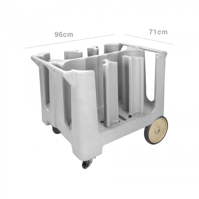 Carro Porta Pratos Polipropileno 190kg 96X71cm Carro Porta Pratos Polipropileno 190kg 96X71cm