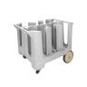 Carro Porta Pratos Polipropileno 190kg 96X71cm Carro Porta Pratos Polipropileno 190kg 96X71cm