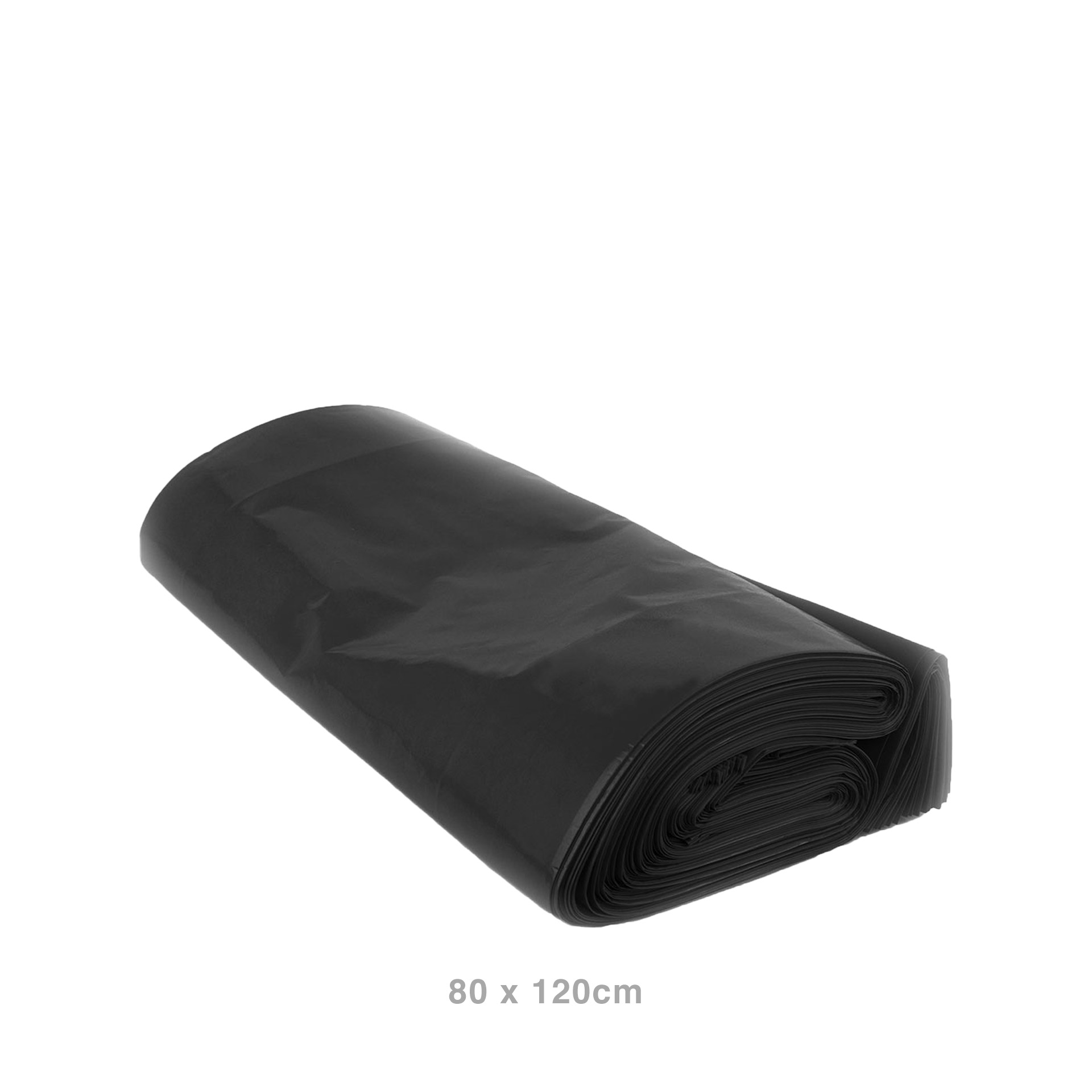 Saco Lixo Plástico Preto (10kg) 80X120X0.80cm