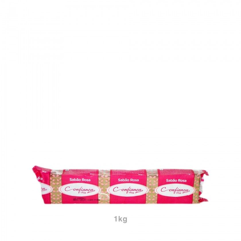 Sabão Confiança Barra Azeite e Coco Rosa Sabão Confiança Barra Azeite e Coco Rosa