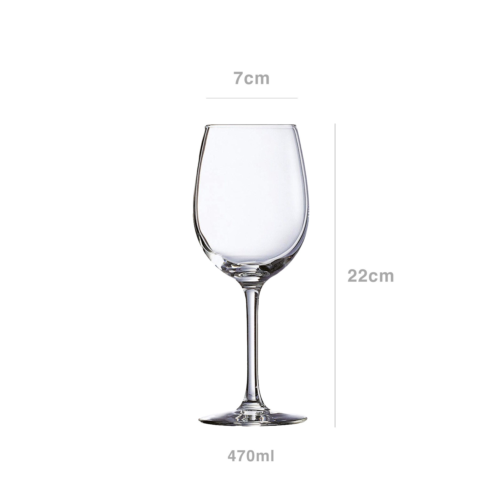 Copo com Pé Ebro 47cl Pack 6