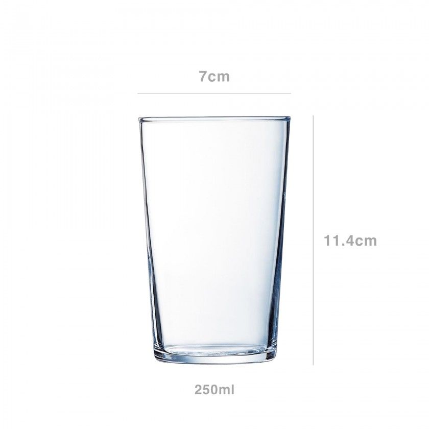 Copo Cerveja Conique 25cl 7X11.4cm Pack 6