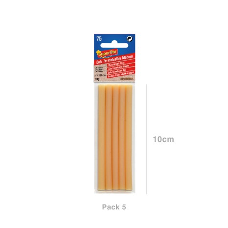 Cola Quente Supertite para Pistola Madeira Pack 5 - Image product