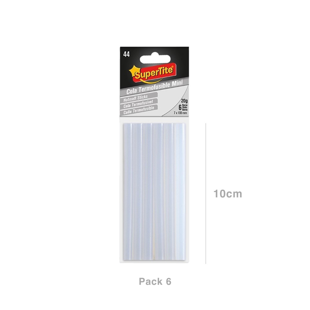 Cola Quente Supertite para Pistola Mini 20gr 7X100mm Pack 6