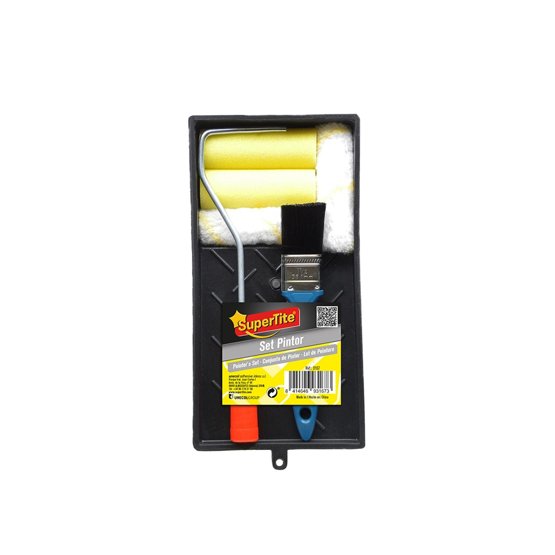 Conjunto Tabuleiro Pintura com Acessórios Supertite