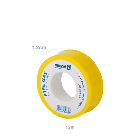 Rolo Fita Ptfe Gas 12mX12mm - Image product