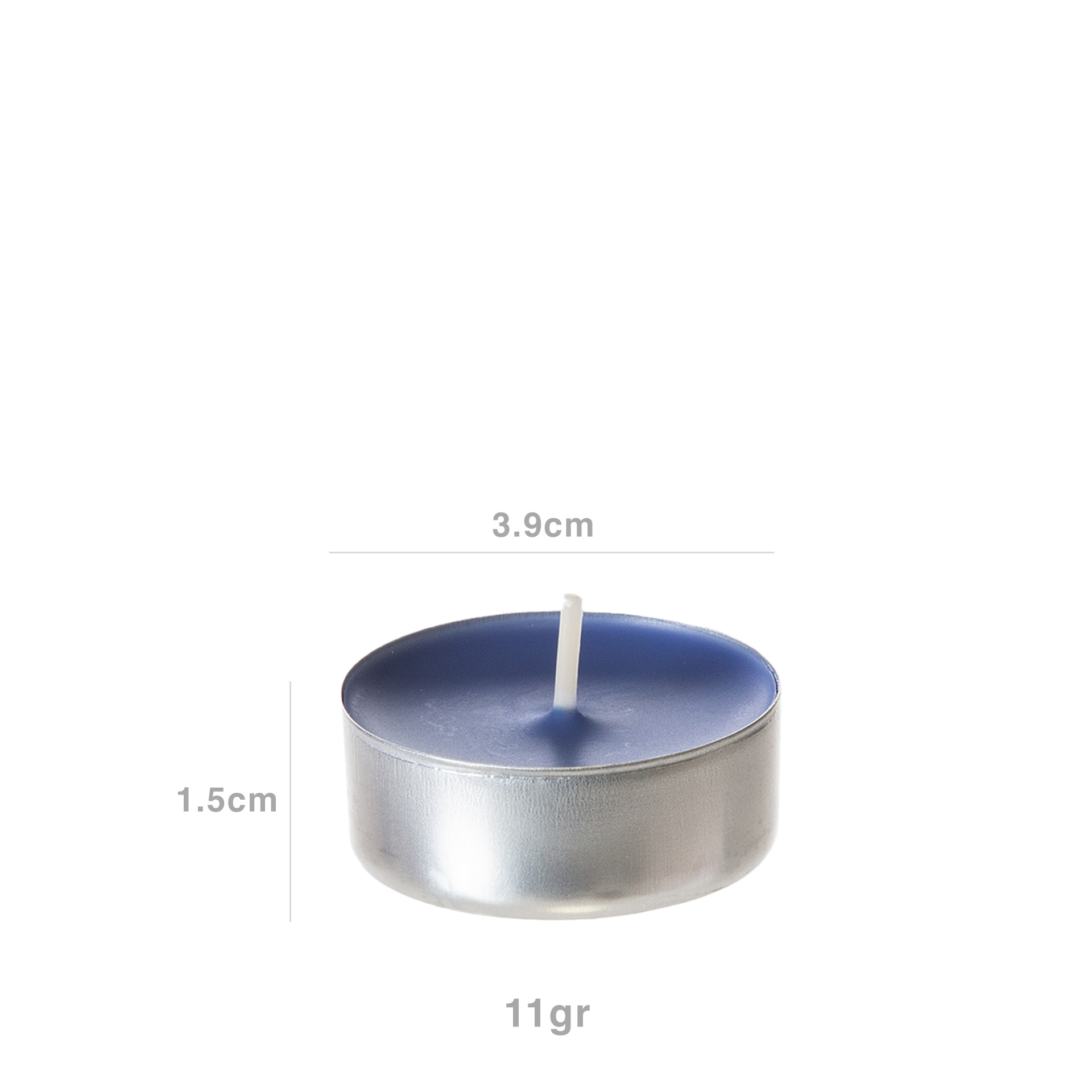 Tealight Redondo 4 Horas 3.9X1.5cm Pack 6