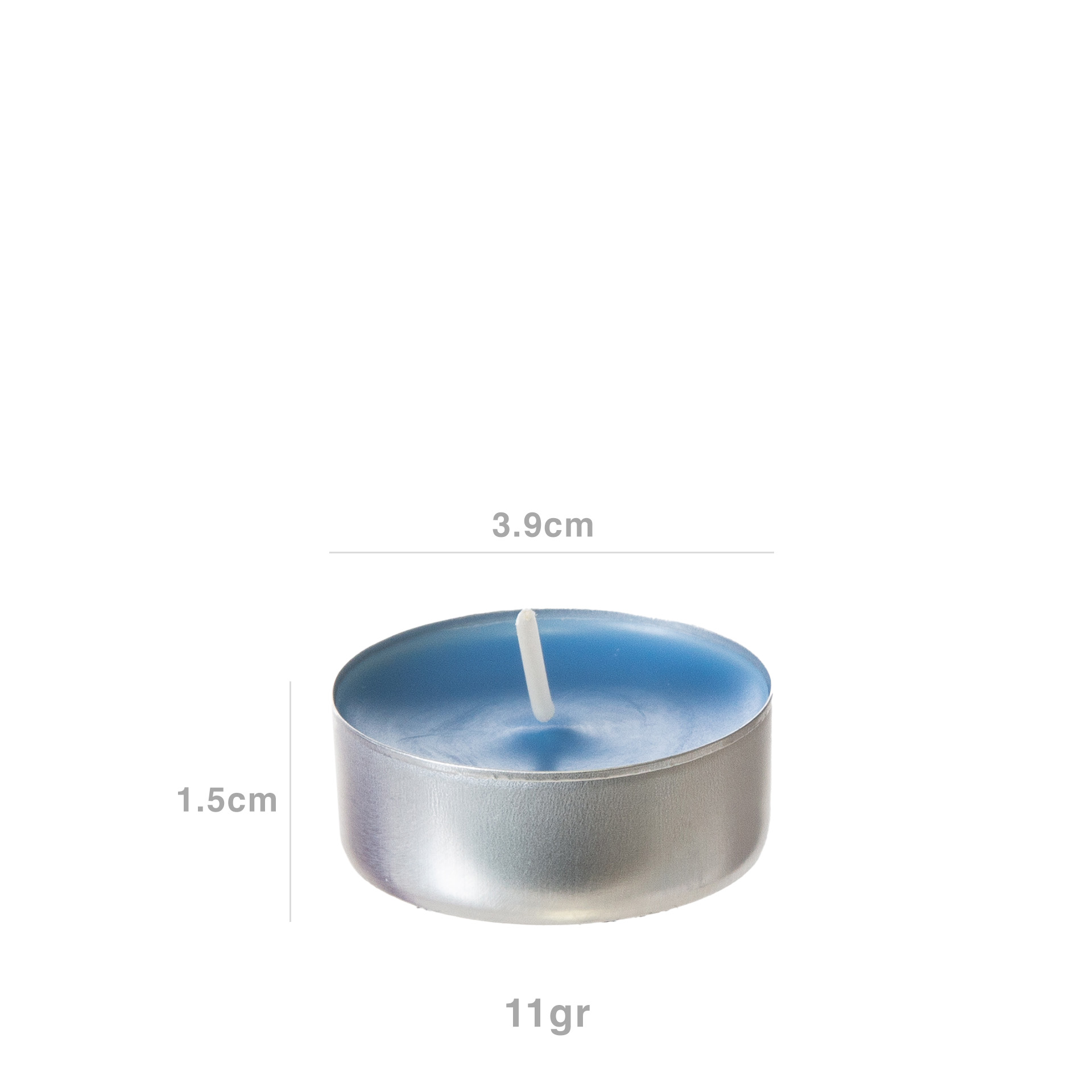 Tealight Redondo 4 Horas 3.9X1.5cm Pack 6
