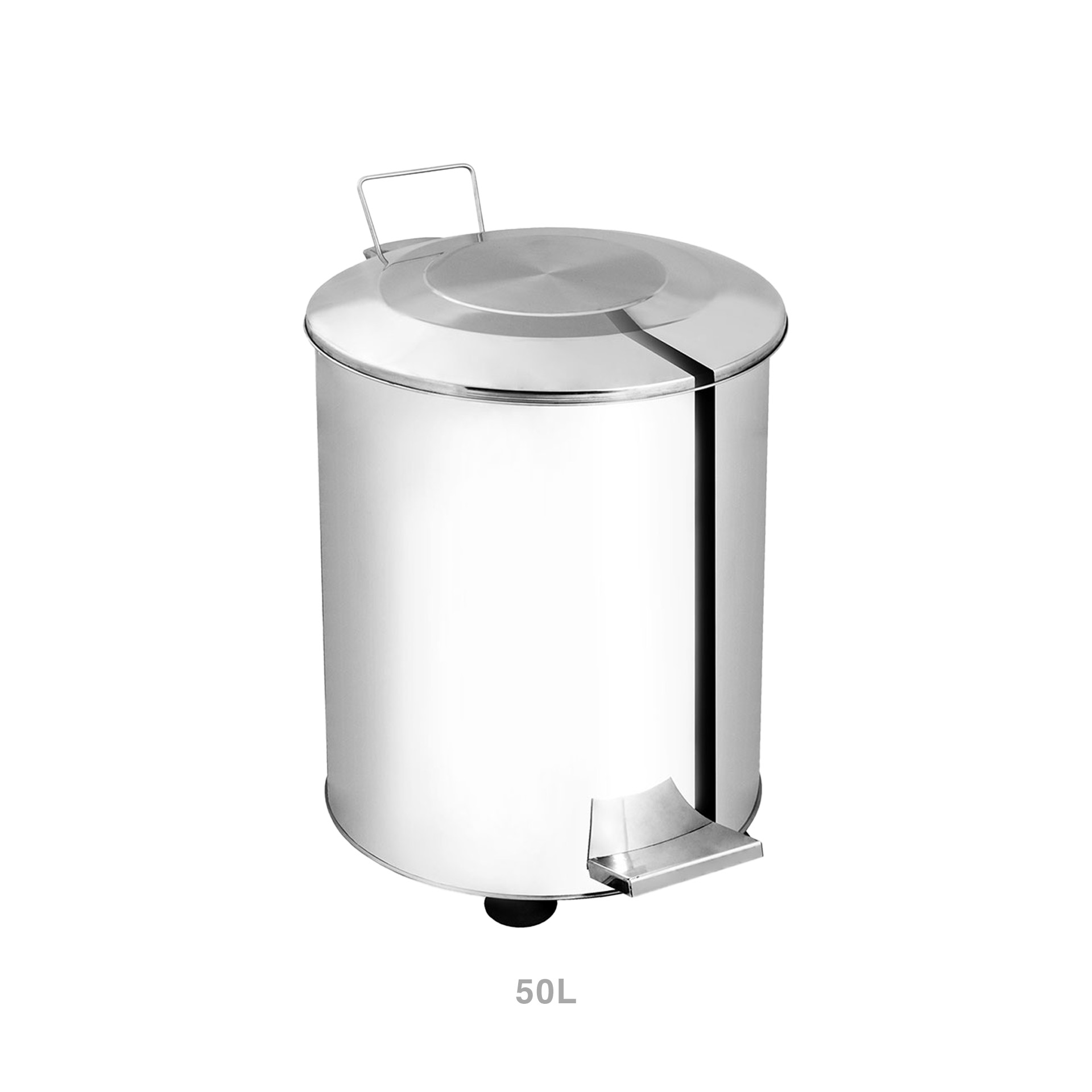 Contentor Lixo Inox com Pedal 50L