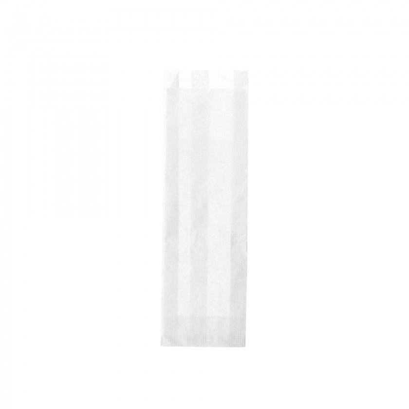 Saco Papel para Talheres Branco 27X8+3.5cm Pack 1000