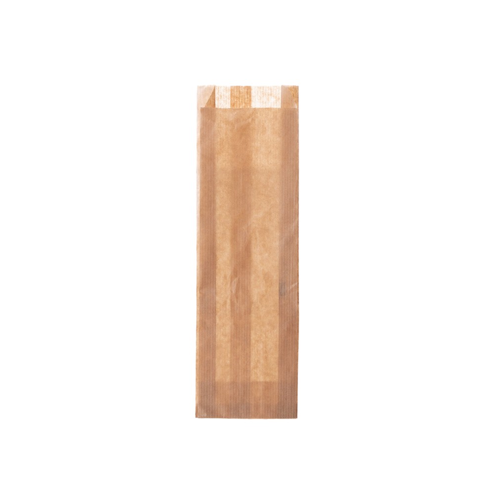 Saco Papel para Talheres Kraft 27X8+3.5cm Pack 1000