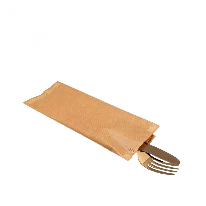 Saco Papel para Talheres Kraft 27X8+3.5cm Pack 1000 Saco Papel para Talheres Kraft 27X8+3.5cm Pack 1000