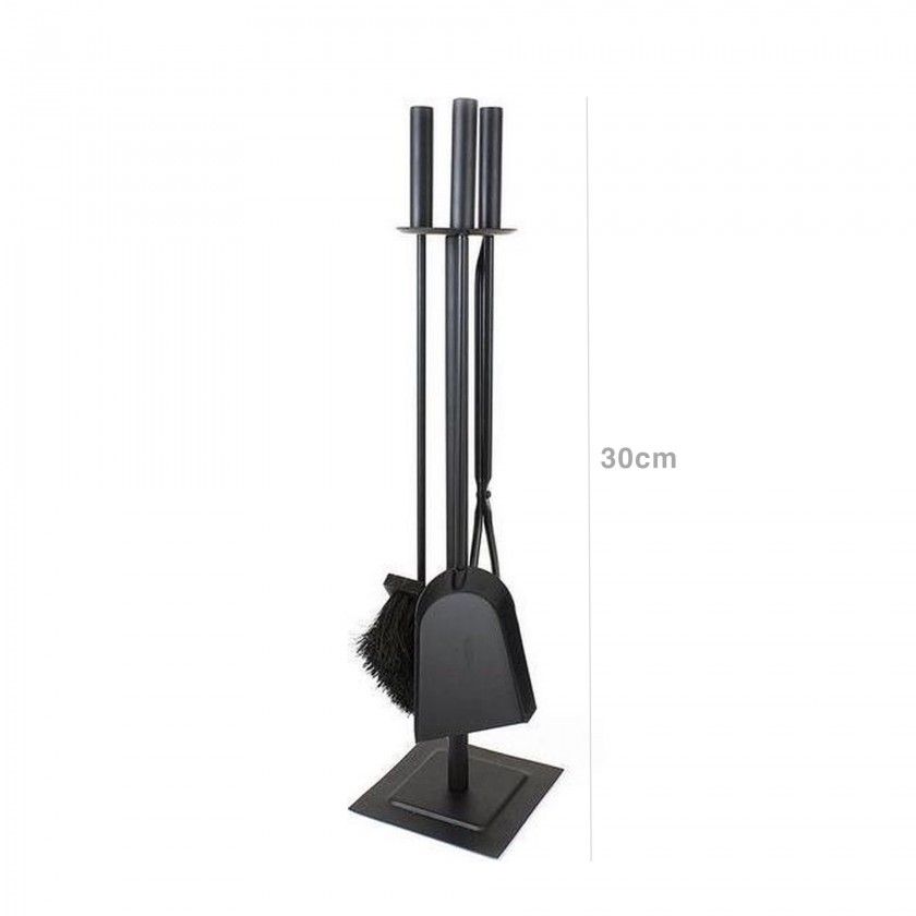 Estojo Lareira 3 Peças + Suporte 15X15X59cm Estojo Lareira 3 Peças + Suporte 15X15X59cm
