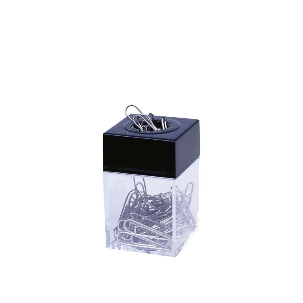 Porta Clips Pl�stico Q-Connect Quadrado