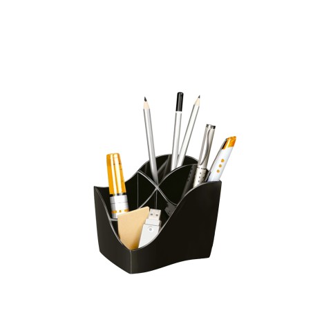 Organizador Secretária Plástico Q-Connect Preto 11.8X8.9X9.8cm - Image product