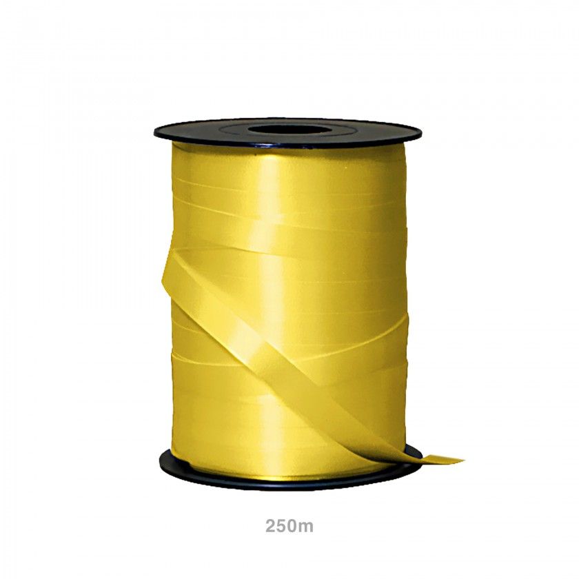 Rolo Fita Fantasia 10mm 250m Eco Amarelo