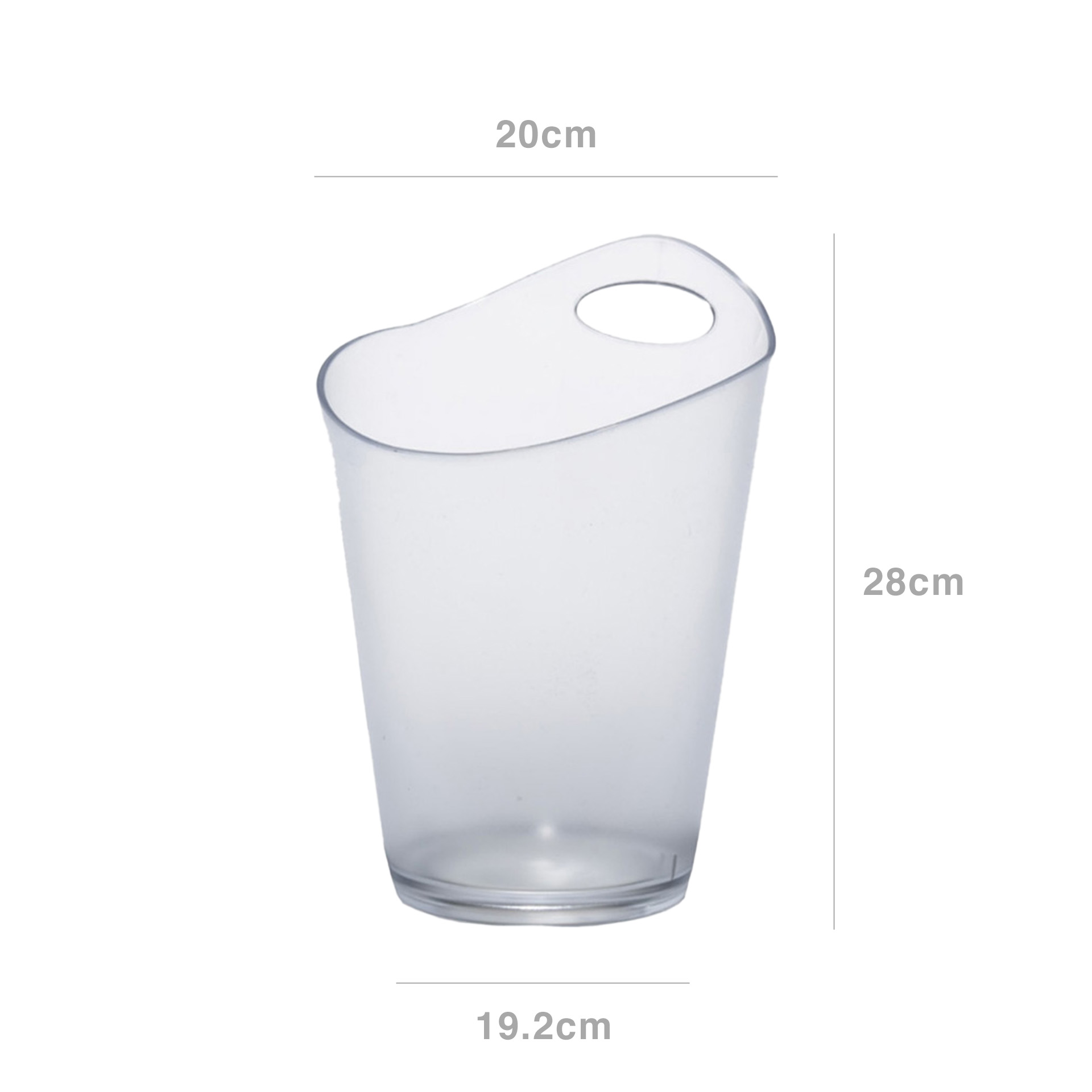 Champanheira Acrílico Salsa 19.2X20X28cm