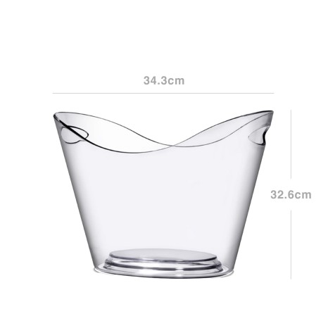 Champanheira Acrílico Visual 31.8X34.3X32.6cm - Image product