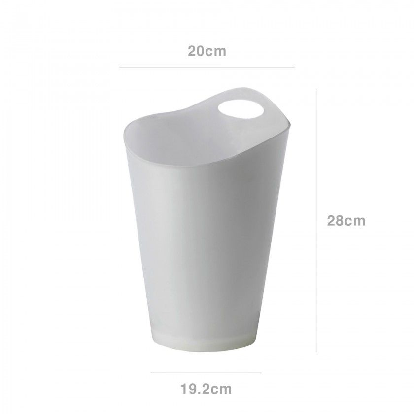 Champanheira Acrílico Salsa Branco 19.2X20X28cm Champanheira Acrílico Salsa Branco 19.2X20X28cm