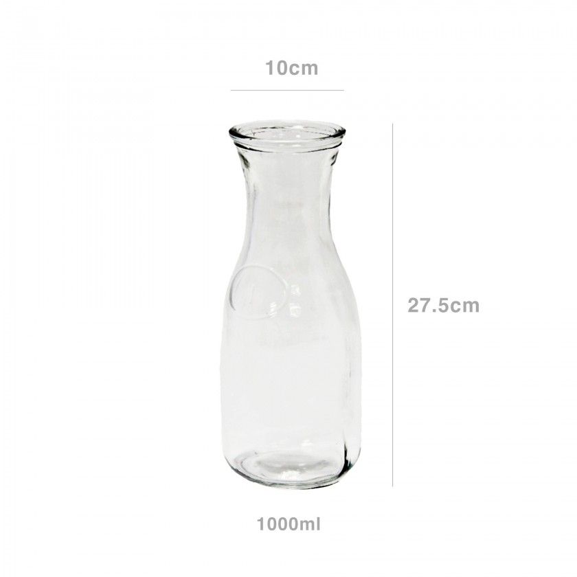 Decanter Vidro Redondo 1000ml 10X27.5cm Decanter Vidro Redondo 1000ml 10X27.5cm