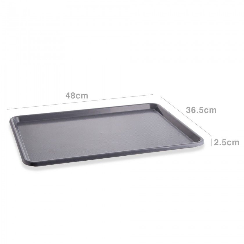 Tabuleiro Abs Self-Service Cinzento 48X36.5X2.5cm Tabuleiro Abs Self-Service Cinzento 48X36.5X2.5cm
