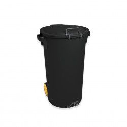 Contentor Lixo com Pedal e Rodas 80l 48X50X80cm