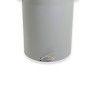 Contentor Lixo Cinzento com Pedal e Tampa Verde 52l 48X50X56cm