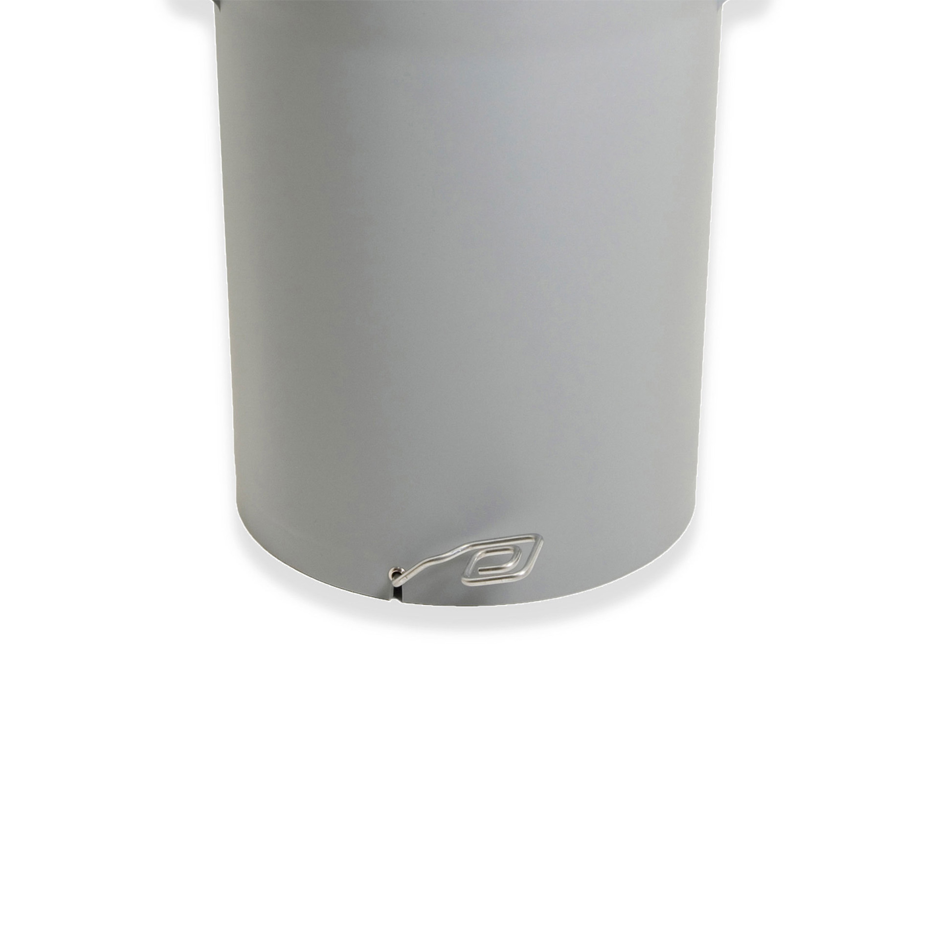 Contentor Lixo Cinzento com Pedal e Tampa Verde 52l 48X50X56cm