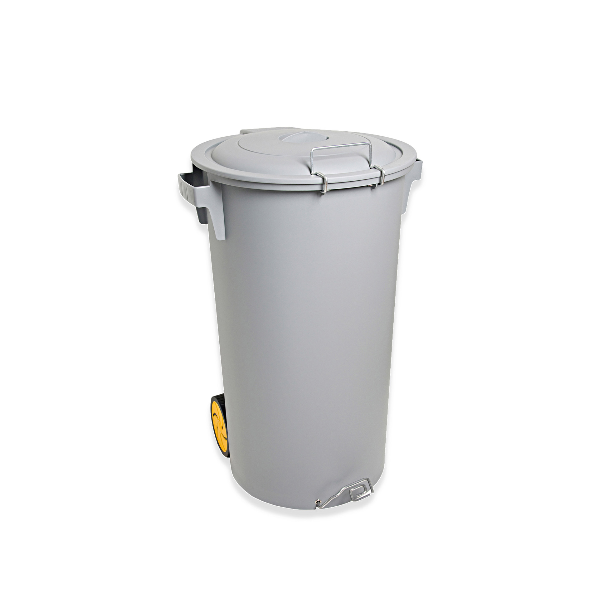 Contentor Lixo com Pedal E Rodas Cinzento 80l 48X50X80cm
