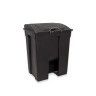 Contentor Lixo com Pedal Preto 60l 49X45X60cm