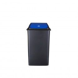 Balde com Tampa Basculante Azul 42l 65X36X30cm