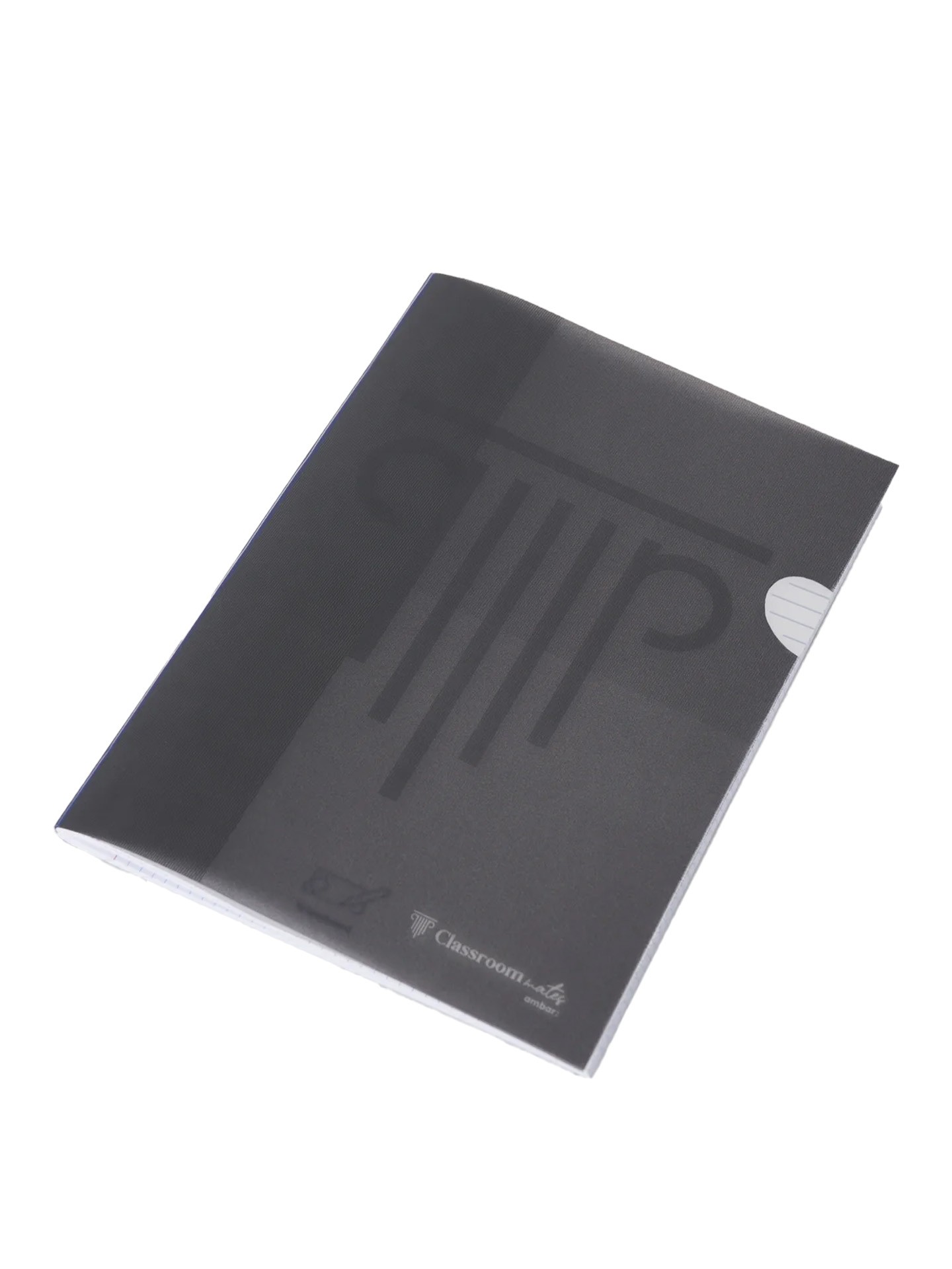 Caderno Agrafado ClassroomMates Capa Plástica Preta 90gr A4 48 Folhas Pautado