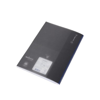 Caderno Agrafado ClassroomMates Capa Plástica Preta 90gr A4 48 Folhas Pautado